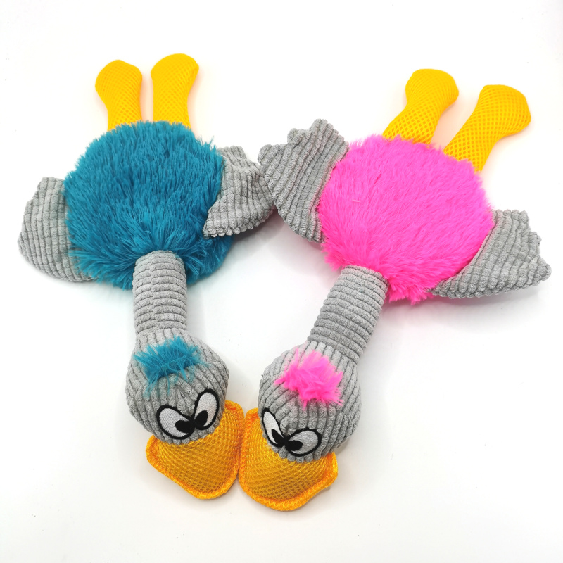 Tres Squeakers Plush Toy Duck