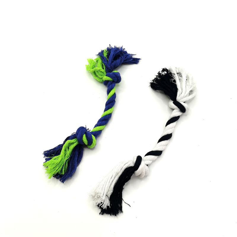 Duplex Cotton Funis nodum Dog Toy